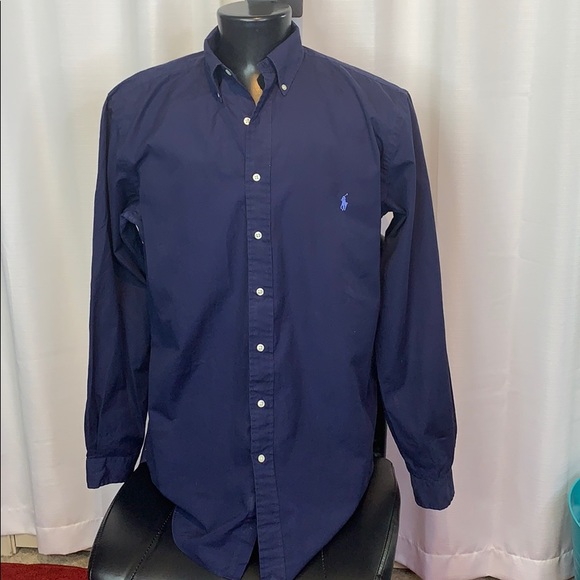 Ralph Lauren Navy Blue Button Down